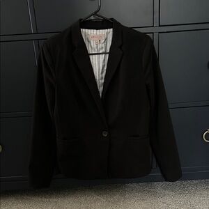 Philosophy Black Jacket/Blazer with luxurious Striped Lining